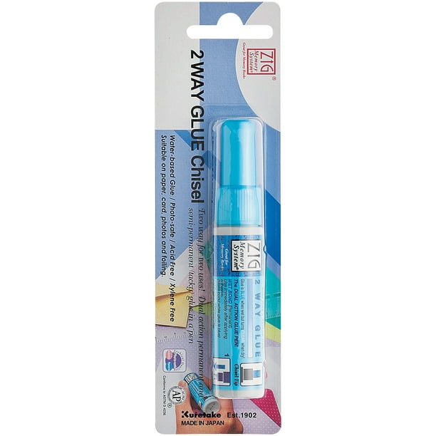 Zig 2Way Glue Pen Carded Chisel Tip