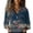 Dark Blue, variant on QASIEATN Button Down Blouses for Women Spring Casual Print Long Sleeve Shirts Casual Business Work Tops