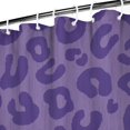 thumbnail image 3 of Purple Leopard Print Shower Curtain 36"x72" ,Bathroom Decorative Shower Curtains Set with 12 Hooks,Modern Waterproof Washable Shower Curtain, 3 of 6