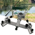 thumbnail image 5 of Fishing Rod Holder Double Head 360 Degree Rotatable Thickened Left Right Sliding Universal Accessories Aluminum Alloy Chair Style Fishing Pole Support Fishing Gear, 5 of 7