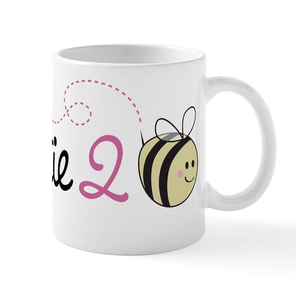 CafePress - Auntie To Bee Mug - 11 oz Ceramic Mug - Novelty Coffee Tea Cup