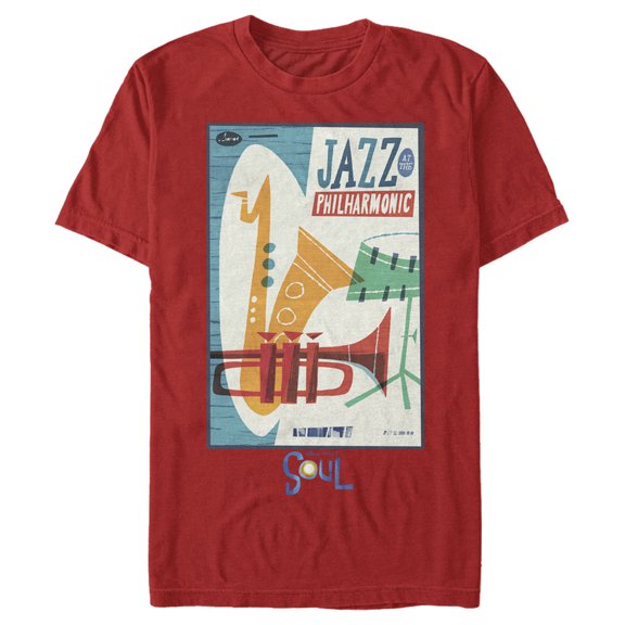 Men's Soul Jazz at the Philharmonic  Graphic Tee Red Large