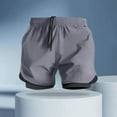thumbnail image 1 of Ceisia Men's Slim Double-layer Professional Gift Sports Quick-dry Shorts Breathable Reflective Strip Multi-Color, 1 of 6
