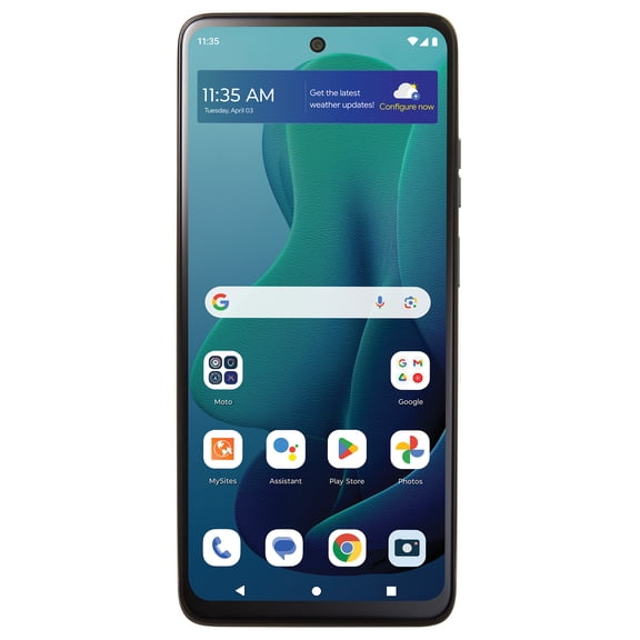 Pre-Owned Motorola MOTXT2417DPP G 5G 6.5'' 4GB RAM 128GB Storage Verizon Prepaid Smartphone, Sage Green