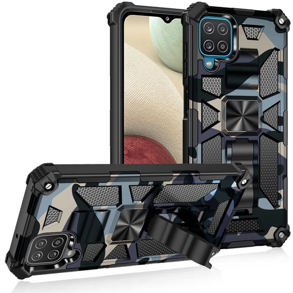 Galaxy Note 20 Ultra Case,Tough Rugged Hybird Impact-Resistant Bumpers Cover Heavy Duty Kickstand Dual Layers Shockproof Full Body Protective Case for Samsung Galaxy Note 20 Ultra, Light Blue