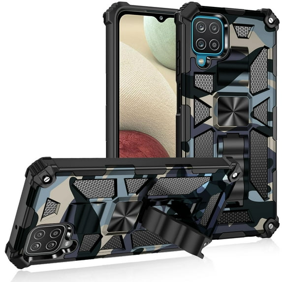 Galaxy A71 4G Case, Tough Rugged Hybird Impact-Resistant Bumpers Cover Heavy Duty Kickstand Dual Layers Shockproof Full Body Protective Phone Case for Samsung Galaxy A71 4G, Light Blue