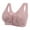 Rose Gold, variant on Bralettes for Women Sports Bra Front Adjustable High Impact Support Padded Wireless Racerback Plus Size Running Bra Grey,44