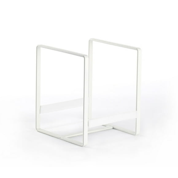 1 Piece Plate Organizer Cabinet Metal Plate Holder Multifunctional Plate Holder White (S)