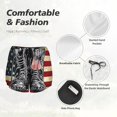 thumbnail image 6 of Lsque Veterans Day1 Printed Women's Running Shorts with Liner Pockets,Elastic Quick Dry Workout Athletic Gym Yoga Shorts,Womens High Waist Shorts-, 6 of 9