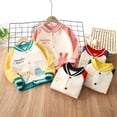 thumbnail image 2 of Cárdigan de terciopelo para niños, abrigo para niños y niñas, suéter deportivo para exteriores, uniforme de béisbol, 2 of 5