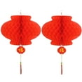 thumbnail image 2 of CIMAXIC 60 Pcs Lanternes en Papier Plastique Rouges Rondes Lanternes en Papier Plastique Pliables Lanternes Chinoises Festives Suspendues pour Nouvel An Festival de Printemps Décoration de Centre Commercial de Mariage Rouge, 2 of 4
