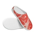 thumbnail image 3 of Yiaed Beef Steaks Print Slippers Fuzzy Warm Cozy Slippers Non Slip House Slippers For Indoor Outdoor Slippers House Slippers-35/36, 3 of 7