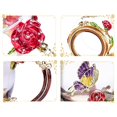 thumbnail image 3 of Taza de té con forma de flor AISVELDY, de cristal con forma de rosa roja, con cuchara, 3 of 6