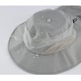 thumbnail image 3 of czcpp-UPF50+ Mens Sun Hat with Neck Flap Wide Brim Mesh Fishing Hat Windproof Safari Hat Light Grey, 3 of 4