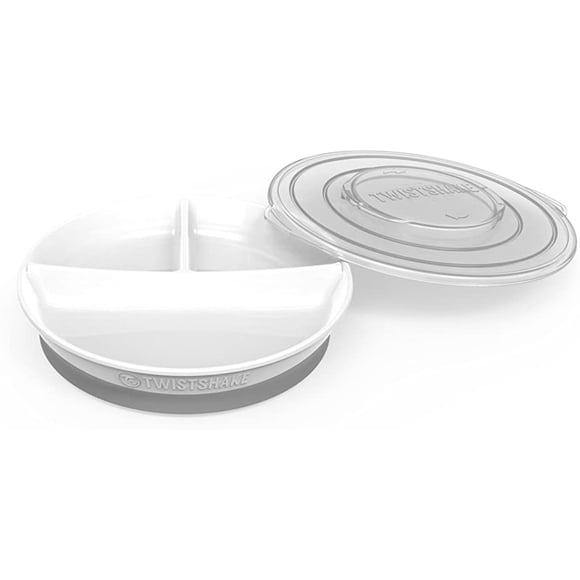 Plato Dividido Twistshake 6+m Blanco 78177
