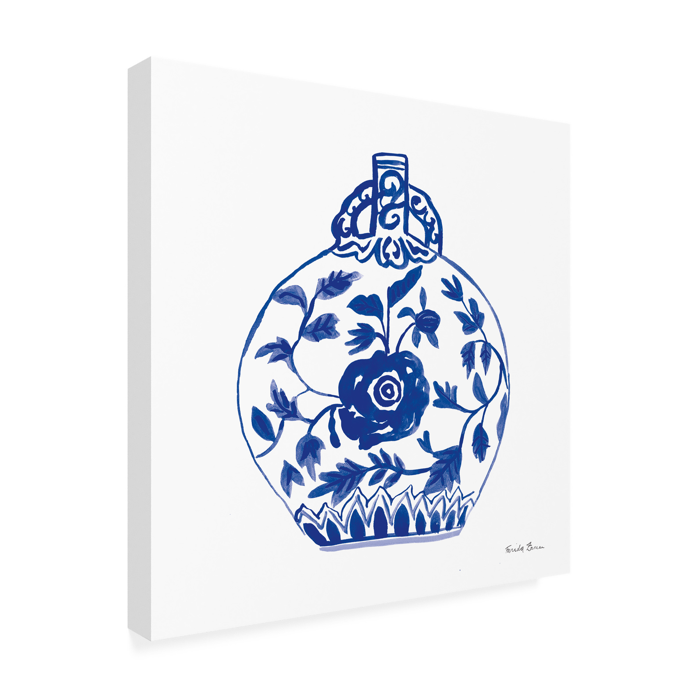 Trademark Fine Art 'Chinoiserie V' Canvas Art by Farida Zaman