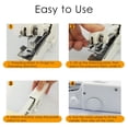 thumbnail image 4 of EIGTHTAIL Handheld Sewing Machine Hand Cordless Sewing Tool Mini Electric Sewing Machine Battery Operated for Beginners  White  8.3 x 1.38 x 2.56, 4 of 9