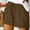 Brown, variant on Sakmal Drawstring Women Shorts Brown Plus Size Mid Rise 5 Inch Inseam Solid Shorts with Pockets