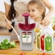 thumbnail image 1 of Máquina para hacer puré de alimentos para bebés con 10 bolsas reutilizables | Exprimidor manual para frutas y verduras frescas | Procesador de alimentos portátil de ABS antideslizante para bebés, id, 1 of 5
