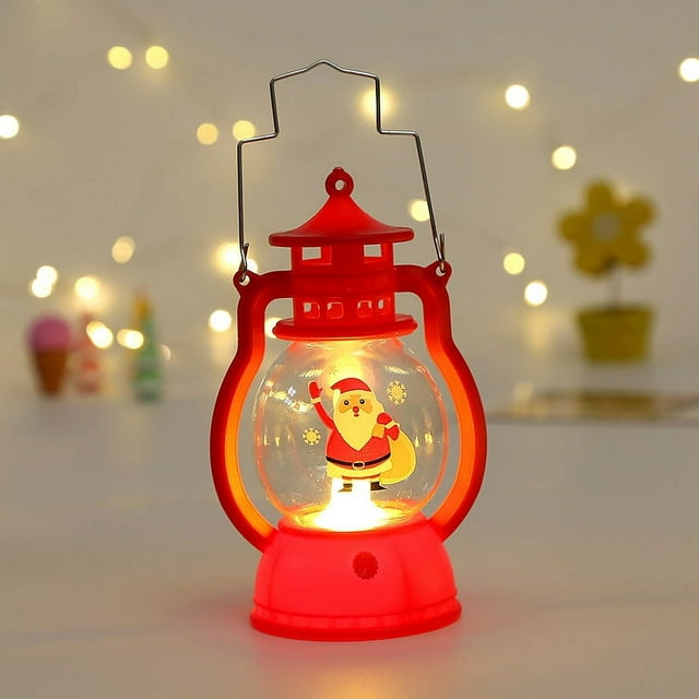 Xingzhi Christmas night light, hand-held decorative light, small oil lamp