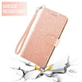 thumbnail image 6 of Compatible with iPhone 7plus 8plus 7/8 Plus Wallet Phone Case and Tempered Glass Screen Protector Flip Credit Card Holder Stand Bling Glitter Cell Cover for i Phone7s 7+ 8s 8+ Phone7p 8p Women Pink, 6 of 9