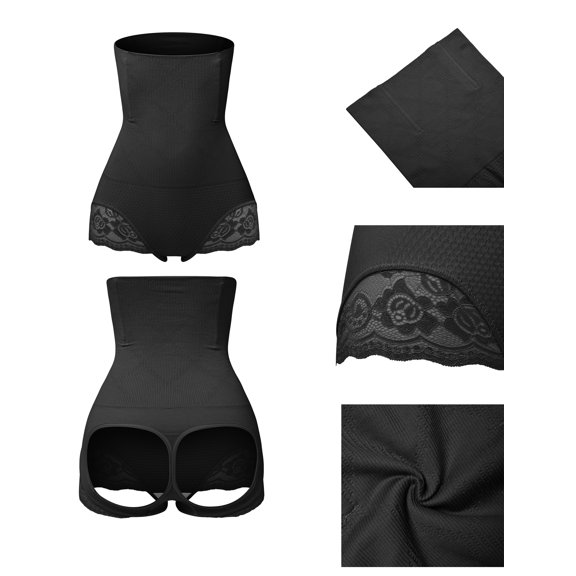 Tinglu Thong Shapewear for Women Tummy Control High Waist Underwear Butt Lifter Panties