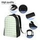 thumbnail image 5 of Fotbe Green Checkboard Mochila de Viaje para Laptop, Mochila Ejecutiva Delgada y Resistente 15.6", 5 of 8