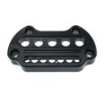 thumbnail image 4 of WOWTK Abrazaderas elevadoras superiores para manillar de luz indicadora de motocicleta, de aluminio, para Harley Sportster XL 883 Dyna Fat Bob 1995-2020 Low Rider FXD, color negro, 4 of 5