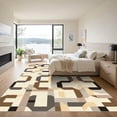 thumbnail image 3 of ODIKA 3'x5' Machine Washable Non-Slip Area Rug, Geometric Beige High Traffic Rug, Beige, 1080751, 3 of 7