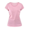thumbnail image 5 of No Boundaries Scoop Neck Tee with Short Sleeves, 1 or 3-Pack, Women’s, 5 of 6