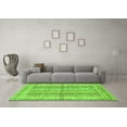 thumbnail image 3 of Ahgly Company Indoor Rectangle Abstract Green Modern Area Rugs, 7' x 10', 3 of 4
