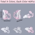 thumbnail image 6 of 1Box 120Pcs 3 Colors Plastic Earrings Clips Earring Converter Clip on Earrings with Loops Transparent White Pink Clip-on Earring Findings for Non Pierced Ears Jewelry Making DIY Crafts, 6 of 6