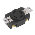 thumbnail image 1 of Locking Receptacle, 4 Hole Withstand AC2500V50HZ-60HZ Wear Resistant Labor Saving Easy To Plug Unplug Mounting Industrial Socket  For Generators For Stoves, 1 of 8