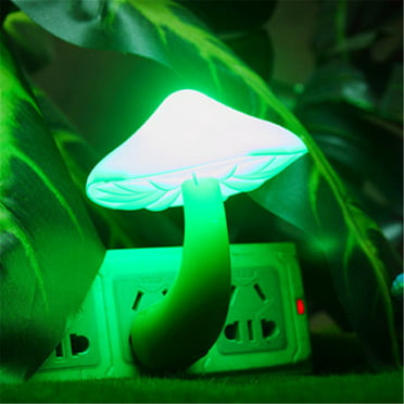 3pcs LED Mushroom Night Light Lamp Plug in Lamp, EEEkit Cute Mushroom ...
