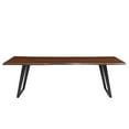 thumbnail image 4 of 96 Inch Dining Table, Brown Black, Wood, Rectangular, Kitchen Cafe Bistro Hospitality Restaurant, Modern Contemporary HB34394, 4 of 10