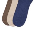 thumbnail image 5 of Clarks Men's Multicolor Solid Casual Crew Socks with Ribbed Welt, 3 Pack, 5 of 6