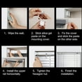 thumbnail image 2 of FACEGA 4Pcs Venetian Blinds No Drill No Tools,Adhesive Blinds Bracket Protects Walls,Roller Shutters Blind Fixing Mount Brackets, 2 of 7