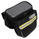 thumbnail image 1 of 600D Nylon Bicycle Frame Bag, Sensitive TPU Film, Reflective Strips, Double Zipper, Shockproof, for Mobile Phone, Yellow, 1 of 4