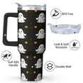 thumbnail image 2 of 40oz Trick or Treat Halloween Cup with Pumpkin and Skull Design, Insulated Drinkware with Straw Lid, 2 of 7