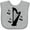 AC-Heather Grey, variant on Inktastic Harp Silhouette Music Gift Boys or Girls Baby Bib