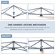 thumbnail image 5 of Songqin 10x10 1-Person Setup Pop Up Canopy Tent, Instant Portable Commercial Canopy Tent, Outdoor Gazebo with 1-Button Push, Wheeled Bag & 4 Sandbags for Home, Party & Outdoor Activities, Red, 5 of 18