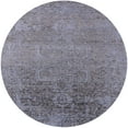 thumbnail image 1 of Ahgly Company Indoor Round Mid-Century Modern Mist Blue Oriental Area Rugs, 7' Round, 1 of 6