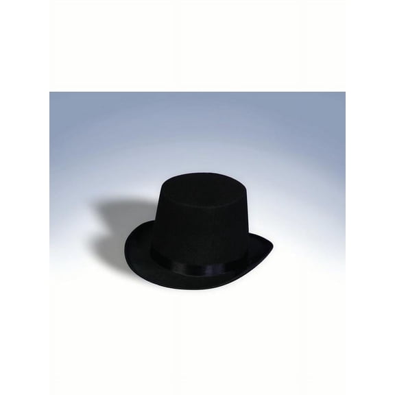 Rubies Black Classic Deluxe Top Hat for Adults; Unisex One Size