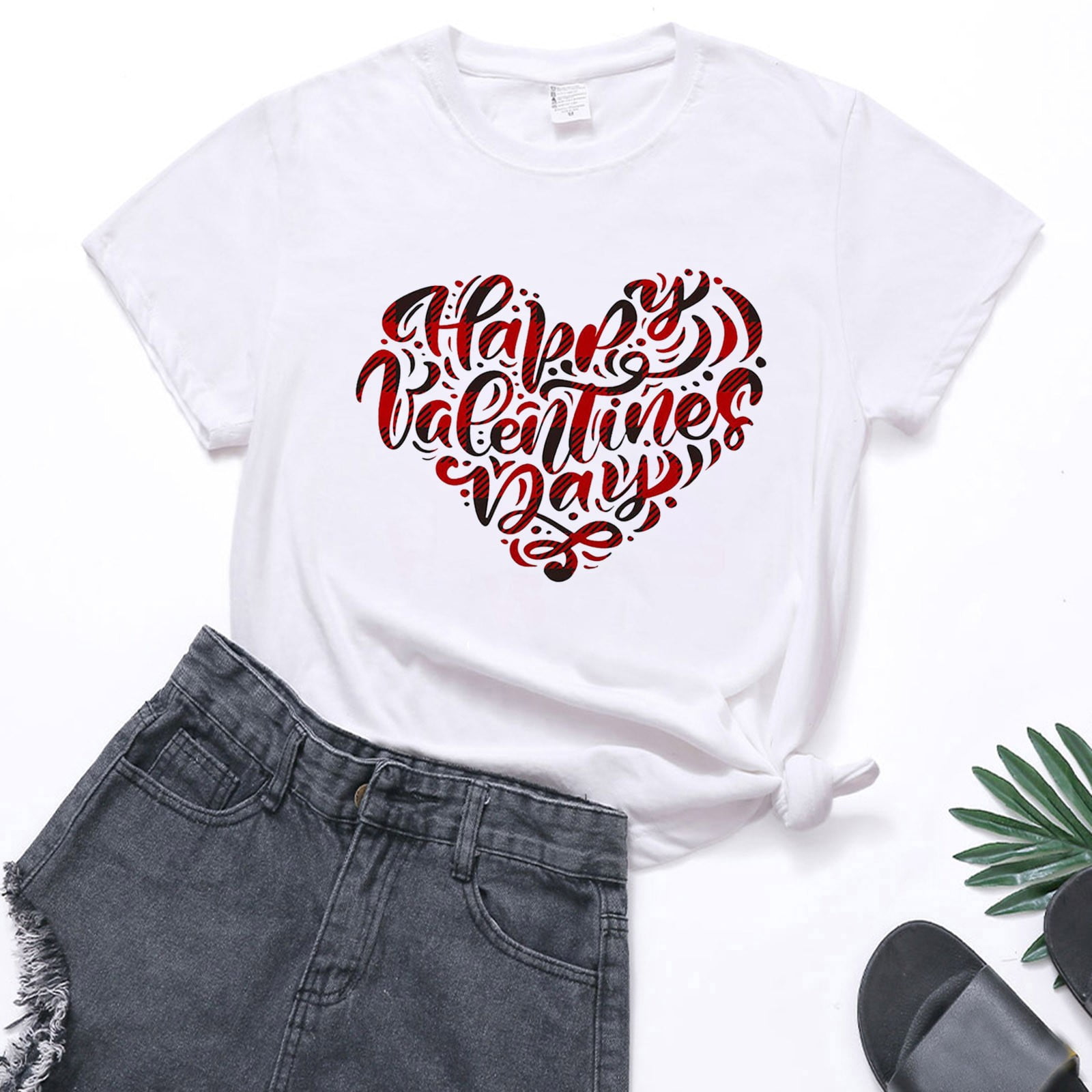 Match Short Sleeve T-shirt Tops 