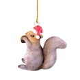 thumbnail image 2 of BJUTIR Christmas Animal Ornament Acrylic Santa Hat Animal Ornament Christmas Tree Decoration Holiday Decor, 2 of 4