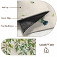 thumbnail image 6 of Round Area Rug 3 Ft, Spring Botanical Washable Non-Slip Circle Carpet for Living Room/Bedroom, Watercolor Leaves Flowers Birds Beige Low-Profile Small Floor Mats Collection Rugs for Indoor, 6 of 7