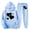 Light Blue, variant on Two Piece Sets for Women Fall Casual Heart Print Sweatsuits Loose Oversized Hoodies and Drawstring Sweatpants with Pockets Fashion Travel Vacation Outfits for Women
