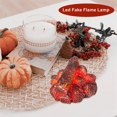 thumbnail image 2 of 2X LED Artificial Fire Flame Light, Flameless Fireplace Light LED Fireplace with Realistic Log Wood Burning Flame, 2 of 6