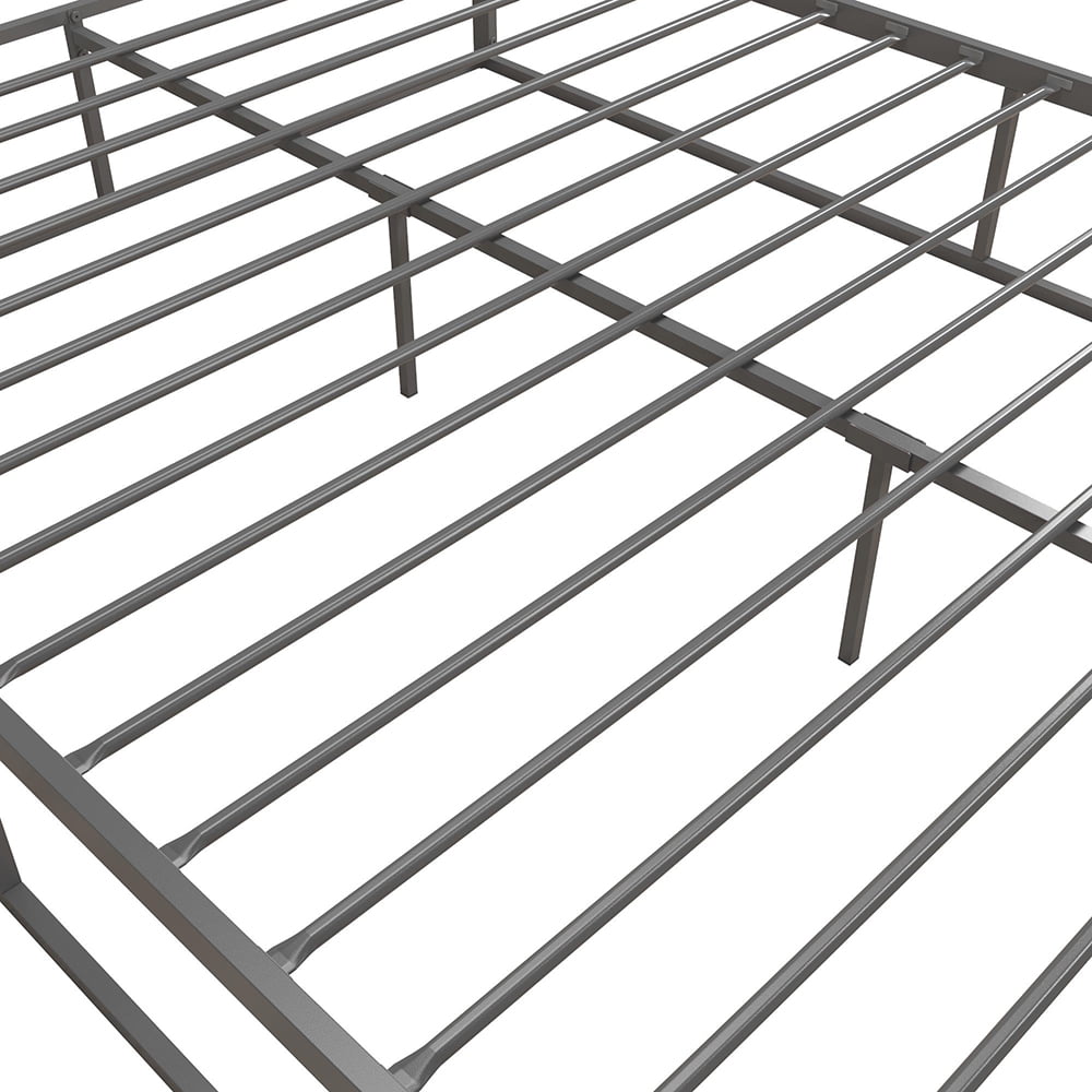 Private Jungle Heavy Duty Metal Bed Frame, Noise Free&Anti-Slip Iron Bed Platform - Grey Private Jungle Heavy Duty Metal Bed Frame, Noise Free&Anti-Slip Iron Bed Platform - Grey