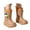 N95 Brown, variant on Kids Rain Boots Mid Calf Panda Appliques Waterproof Kawaii Comfortable Dailywear Kids Rain Boots Size 2-2.5 Years Brown